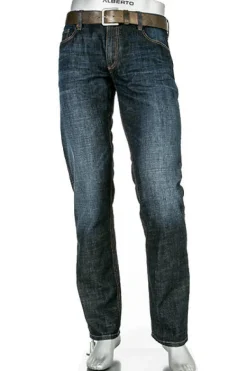 ALBERTO Jeans Pipe, Regular Fit, Baumwoll-Stretch 11oz, dunkelblau^ Jeans