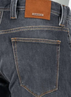 ALBERTO Jeans Pipe, Regular Fit, Baumwolle T400®, dunkelgrau^ Jeans