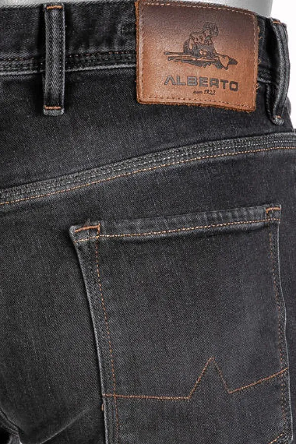 ALBERTO Jeans Pipe, Regular Fit, Baumwolle T400® 10oz, anthrazit^ Jeans
