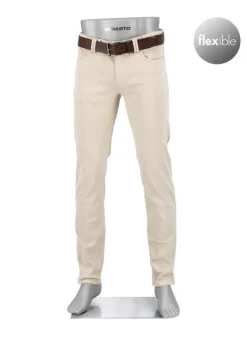 ALBERTO Jeans Pipe, Regular Fit, Baumwolle T400®, hellbeige^ Jeans