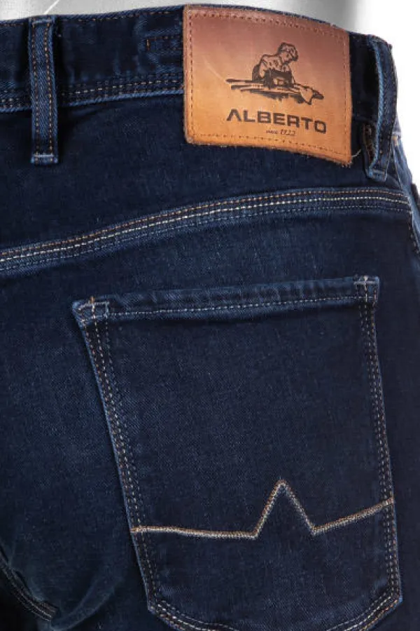 ALBERTO Jeans Pipe, Regular Fit, Baumwolle T400® 10oz, navy^ Jeans