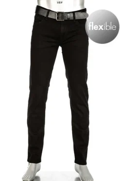 ALBERTO Jeans Pipe, Regular Fit, Baumwolle T400® 12oz, schwarz^ Jeans