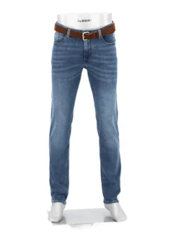 ALBERTO Jeans Pipe, Regular Fit, Baumwolle T400®, dunkelblau^ Jeans|Premium Business Jeans