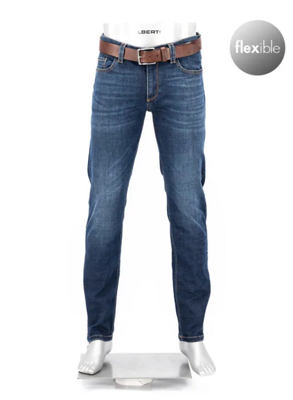 ALBERTO Jeans Pipe, Regular Fit, Bio Baumwolle T400®, dunkelblau^ Jeans