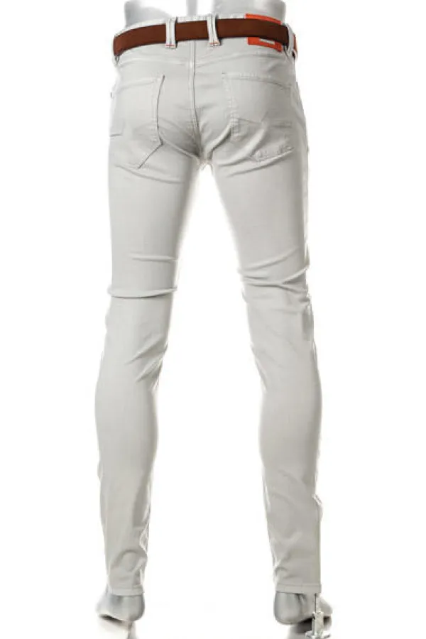 ALBERTO Jeans Robin, Slim Fit, Baumwolle T400®, steingrau^ Jeans|Premium Business Jeans