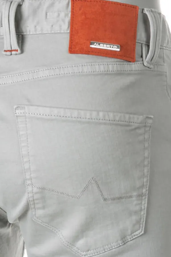 ALBERTO Jeans Robin, Slim Fit, Baumwolle T400®, steingrau^ Jeans|Premium Business Jeans