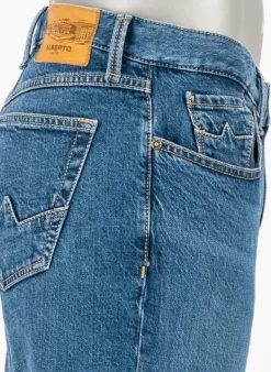 ALBERTO Jeans Slipe, Tapered Fit, Baumwoll-Stretch, blau^ Jeans