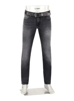 ALBERTO Jeans Slipe, Tapered Fit, Baumwoll-Stretch, dunkelgrau^ Jeans