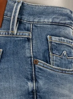 ALBERTO Jeans Slipe, Tapered Fit, Bio Baumwoll-Stretch, blau^ Jeans