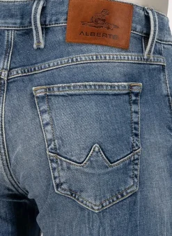 ALBERTO Jeans Slipe, Tapered Fit, Bio Baumwoll-Stretch, blau^ Jeans