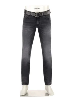 ALBERTO Jeans Slipe, Tapered Fit, Baumwoll-Stretch, dunkelgrau^ Jeans
