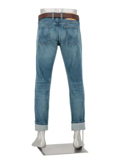 ALBERTO Jeans Slipe, Tapered Fit, Japan Denim, dunkelblau^ Jeans