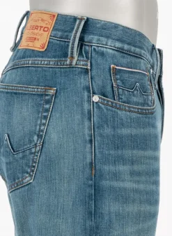 ALBERTO Jeans Slipe, Tapered Fit, Japan Denim, dunkelblau^ Jeans