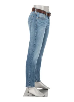 ALBERTO Jeans Slipe, Tapered Fit, Japan Denim, hellblau^ Jeans