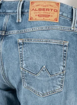ALBERTO Jeans Slipe, Tapered Fit, Japan Denim, hellblau^ Jeans