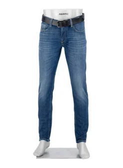 ALBERTO Jeans Slipe, Tapered Fit, Organic Denim, dunkelblau^ Jeans