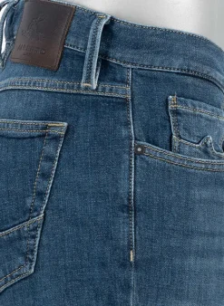 ALBERTO Jeans Slipe, Tapered Fit, Organic Denim, dunkelblau^ Jeans