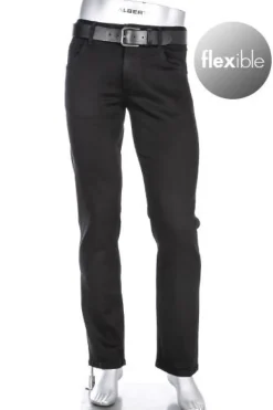 ALBERTO Jeans Stone, Baumwolle T400®, schwarz^ Jeans