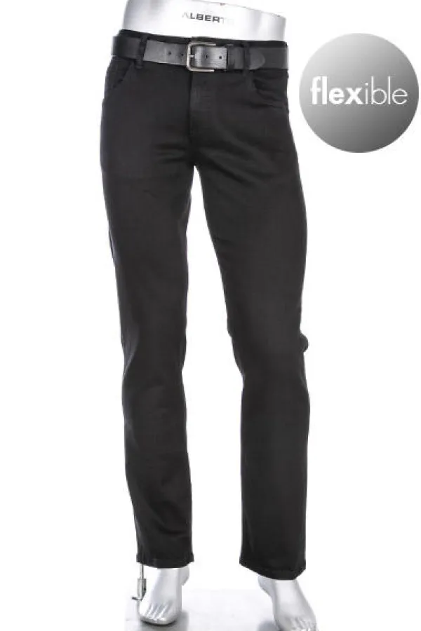 ALBERTO Jeans Stone, Baumwolle T400®, schwarz^ Jeans
