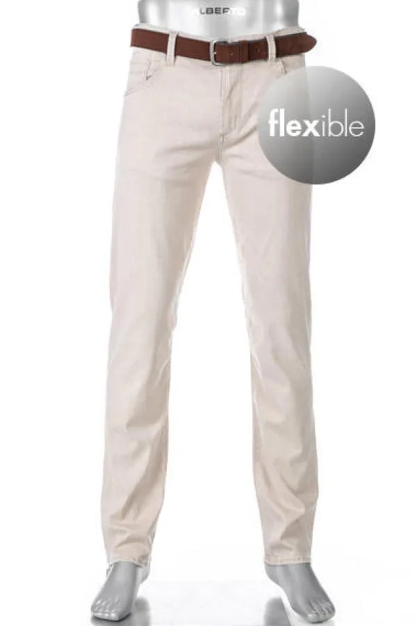ALBERTO Jeans Stone, Modern Fit, Baumwolle-Tencel™, hellgrau^ Jeans