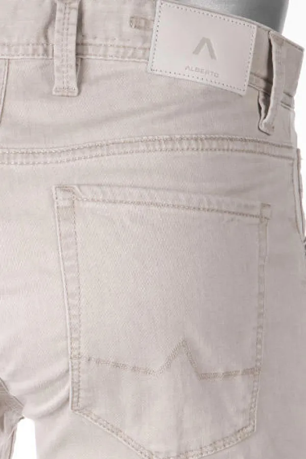 ALBERTO Jeans Stone, Modern Fit, Baumwolle-Tencel™, hellgrau^ Jeans