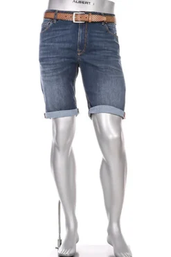 ALBERTO Jeansshorts BikeSpeed, Regular Fit, Baumwoll-Stretch Coolmax®, mittelblau^ Bike|Jeans