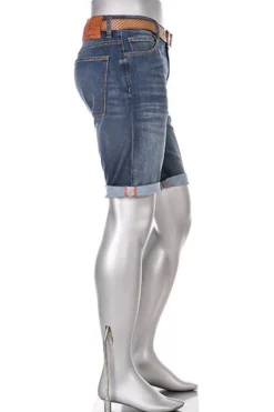 ALBERTO Jeansshorts BikeSpeed, Regular Fit, Baumwoll-Stretch Coolmax®, mittelblau^ Bike|Jeans