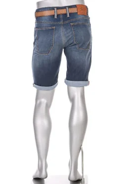 ALBERTO Jeansshorts BikeSpeed, Regular Fit, Baumwoll-Stretch Coolmax®, mittelblau^ Bike|Jeans
