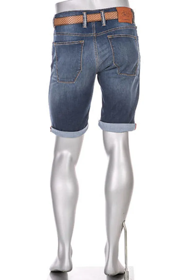 ALBERTO Jeansshorts BikeSpeed, Regular Fit, Baumwoll-Stretch Coolmax®, mittelblau^ Bike|Jeans