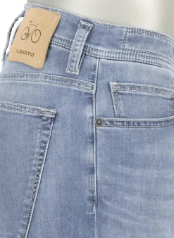 ALBERTO Jeansshorts BikeSpeed, Regular Fit, Baumwoll-Stretch Coolmax®, hellblau^ Bike|Jeans