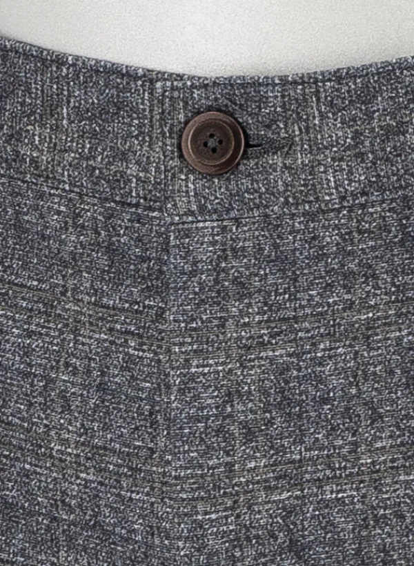 ALBERTO Jersey Check, Rob, Slim Fit, Mikrofaser-Mix, dunkelgrau kariert^ Hosen