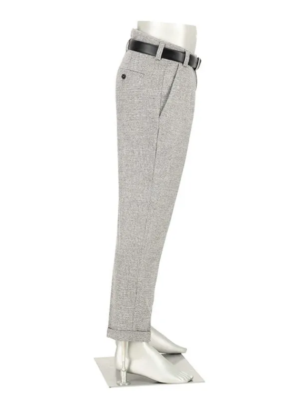 ALBERTO Mini Oxford, Ted-C, Wide Fit, Wolle cropped, grau^ Hosen