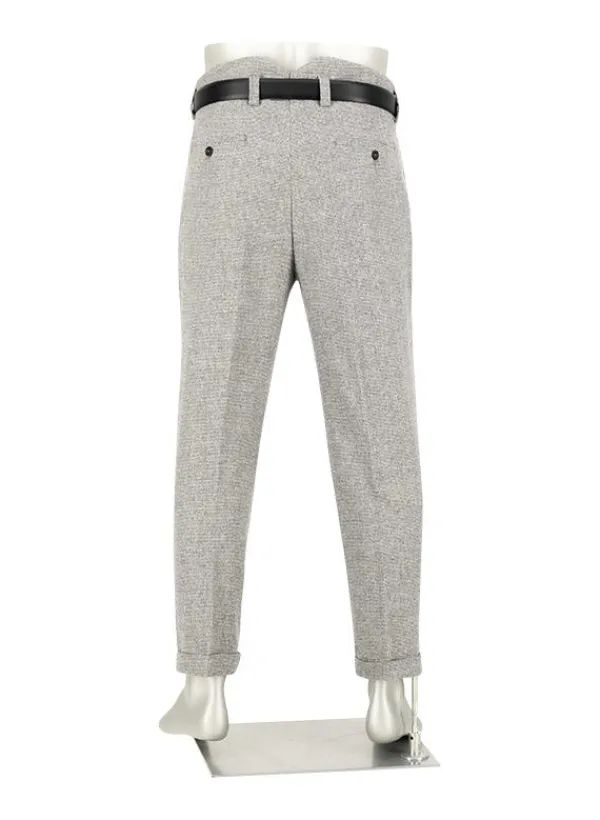 ALBERTO Mini Oxford, Ted-C, Wide Fit, Wolle cropped, grau^ Hosen