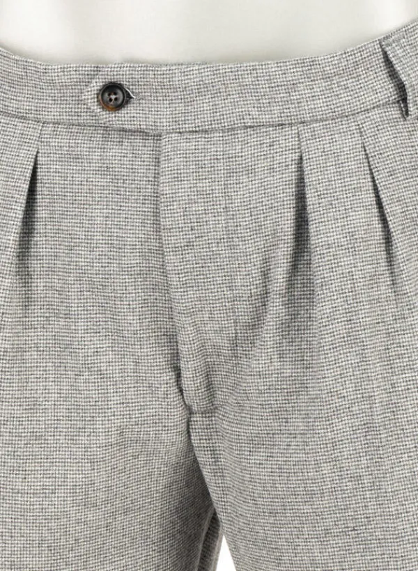 ALBERTO Mini Oxford, Ted-C, Wide Fit, Wolle cropped, grau^ Hosen