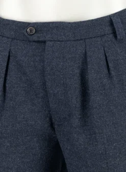 ALBERTO Mini Oxford, Ted-C, Wide Fit, Wolle cropped, navy^ Hosen
