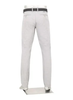 ALBERTO New Wool Look, Lou, Regular Fit, Baumwoll-Stretch, hellgrau meliert^ Hosen