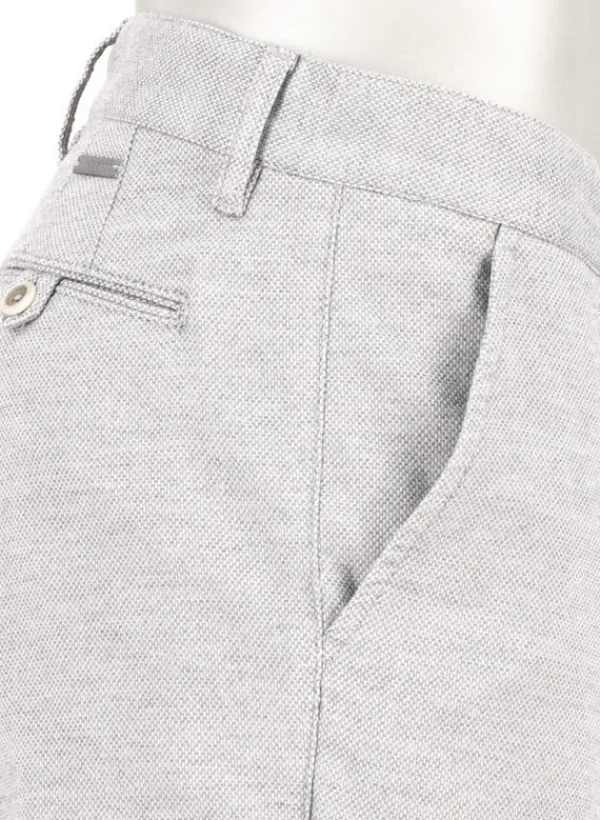 ALBERTO New Wool Look, Lou, Regular Fit, Baumwoll-Stretch, hellgrau meliert^ Hosen