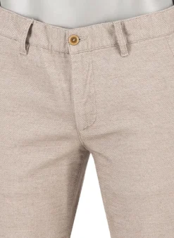 ALBERTO New Wool Look, Lou, Regular Fit, Baumwoll-Stretch, ecru-greige meliert^ Hosen