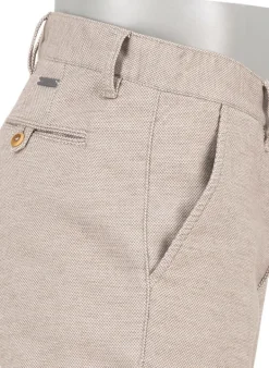 ALBERTO New Wool Look, Lou, Regular Fit, Baumwoll-Stretch, ecru-greige meliert^ Hosen