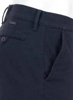 ALBERTO New Wool Look, Lou, Regular Fit, Baumwoll-Stretch, navy meliert^ Hosen