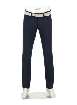 ALBERTO Performence, Pipe, Regular Fit, Mikrofaser-Stretch wasserabweisend, navy^ Hosen