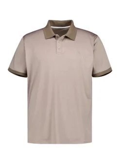 ALBERTO Polo-Shirt Levi, Cooler 3xDRY, beige meliert^ Polos|Polos