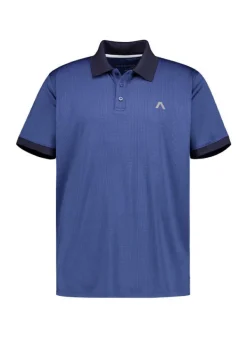 ALBERTO Polo-Shirt Levi, Cooler 3xDRY, blau meliert^ Polos|Polos