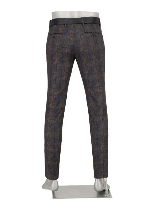 ALBERTO Smart Jersey, Rob, Slim Fit, Mikrofaser-Stretch, braun-lila^ Hosen
