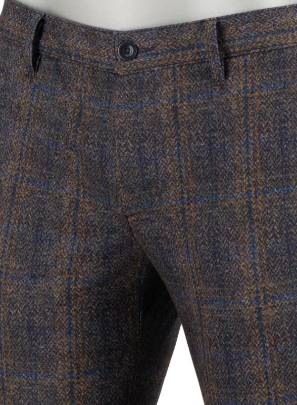 ALBERTO Smart Jersey, Rob, Slim Fit, Mikrofaser-Stretch, braun-lila^ Hosen