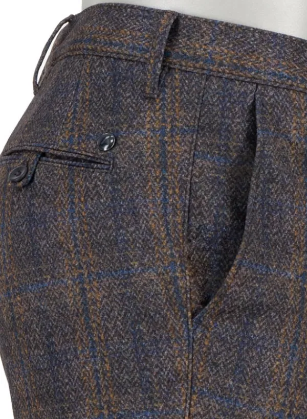 ALBERTO Smart Jersey, Rob, Slim Fit, Mikrofaser-Stretch, braun-lila^ Hosen