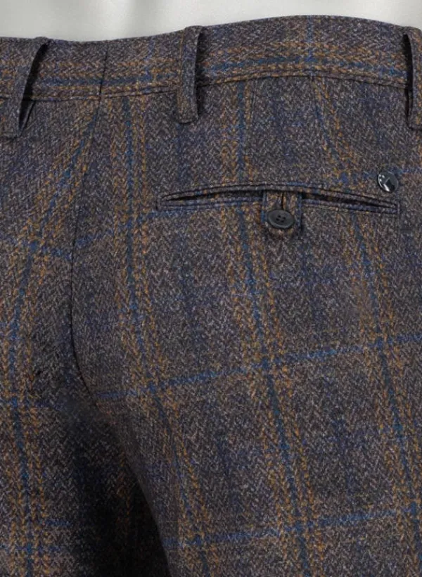 ALBERTO Smart Jersey, Rob, Slim Fit, Mikrofaser-Stretch, braun-lila^ Hosen