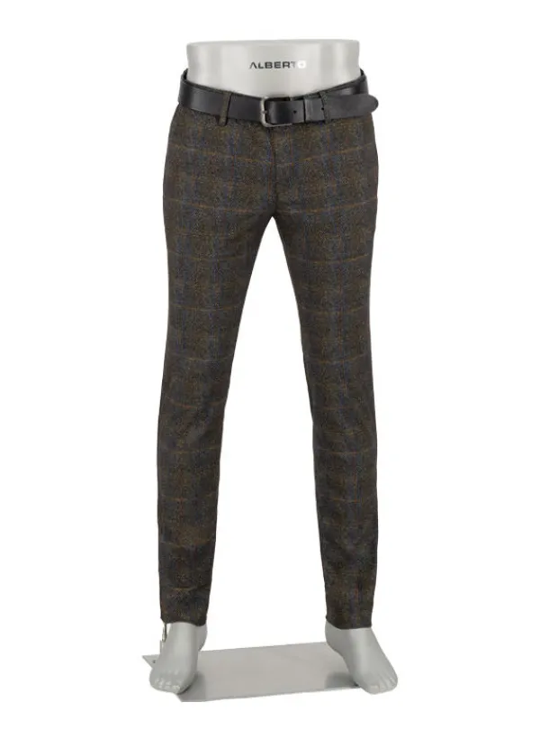 ALBERTO Smart Jersey, Rob, Slim Fit, Mikrofaser-Stretch, grün-blau^ Hosen