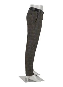 ALBERTO Smart Jersey, Rob, Slim Fit, Mikrofaser-Stretch, grün-blau^ Hosen