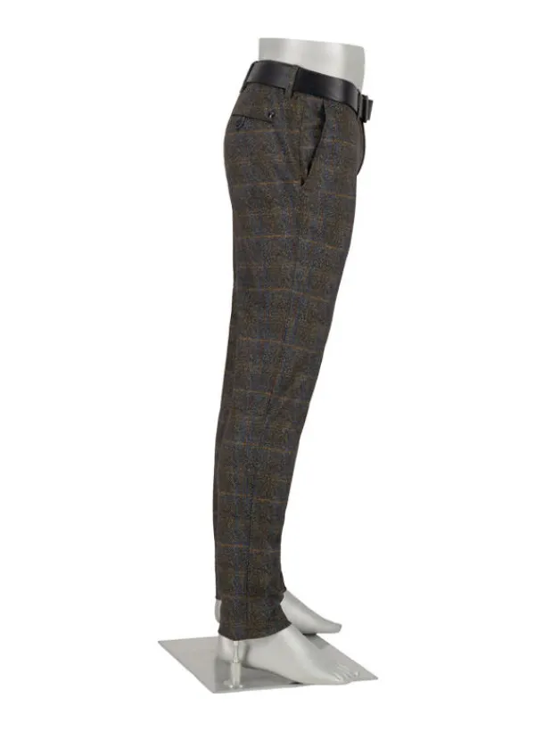 ALBERTO Smart Jersey, Rob, Slim Fit, Mikrofaser-Stretch, grün-blau^ Hosen